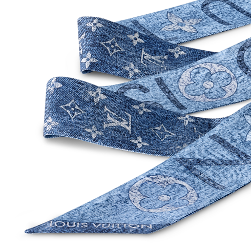 Monogram Infinity Denim BB Bandeau . in Women's Accessories Silk Squares and Bandeaus collections by Louis Vuitton (Product zoom)