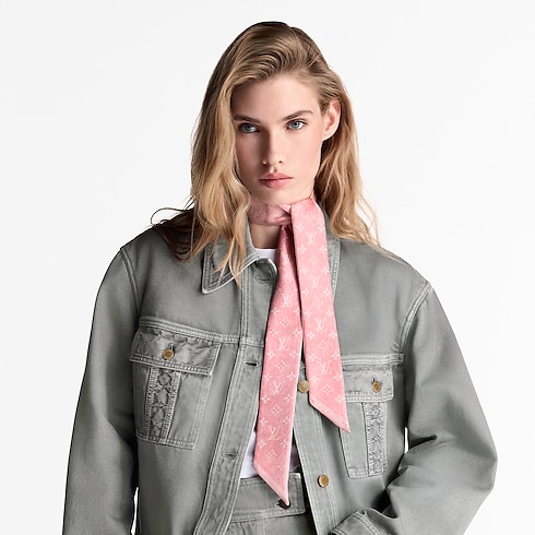 Monogram Infinity Denim BB Bandeau . in Women's Accessories Silk Squares and Bandeaus collections by Louis Vuitton (Product zoom)