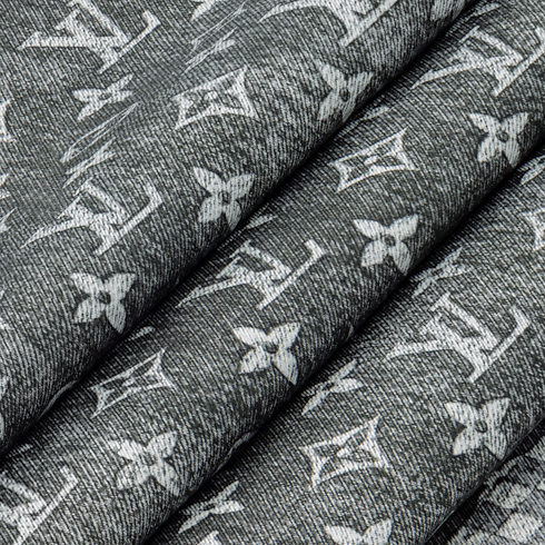 Monogram Infinity Denim Square 90 . in Women's Accessories Silk Squares and Bandeaus collections by Louis Vuitton (Product zoom)