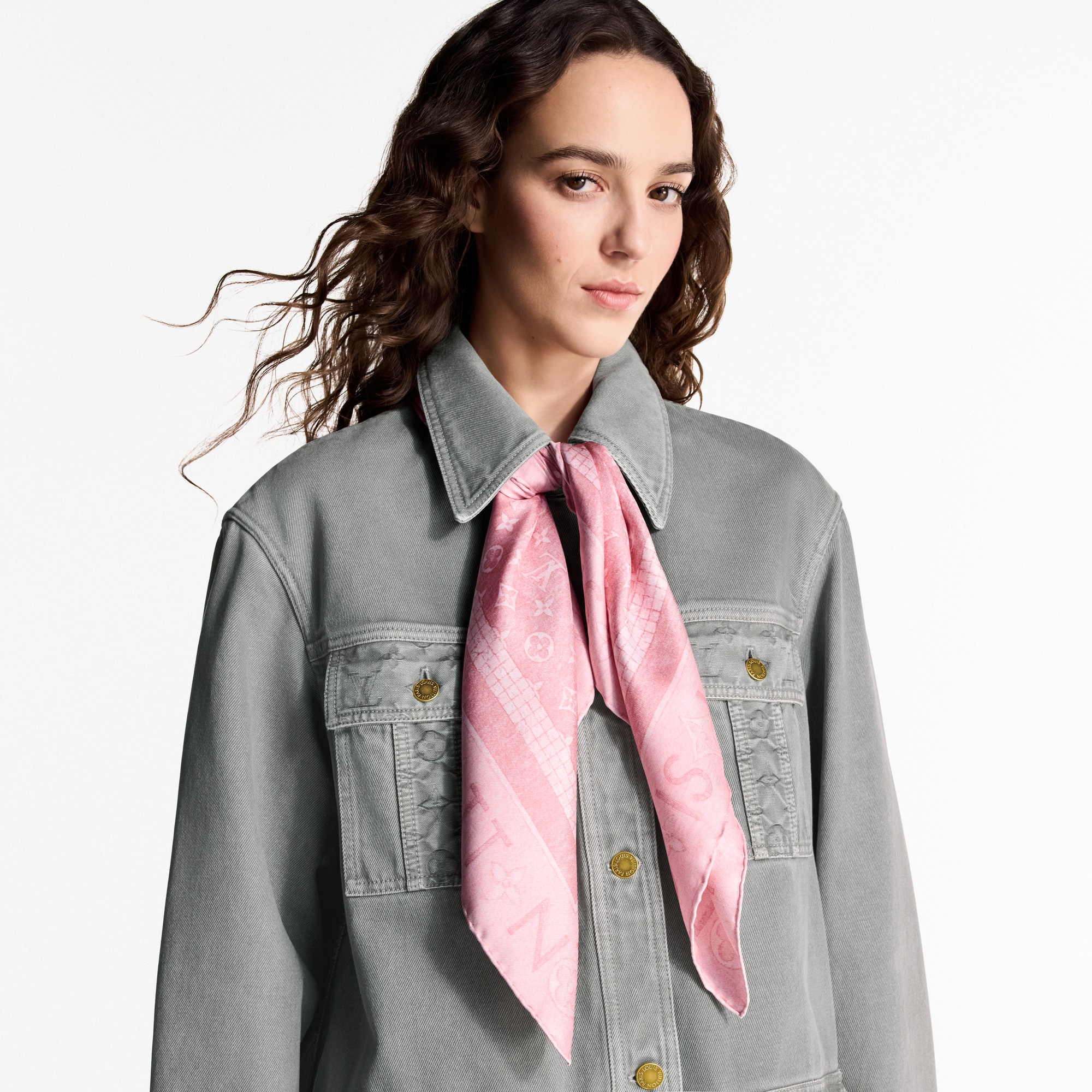 Monogram Infinity Denim Square 90 . in Women