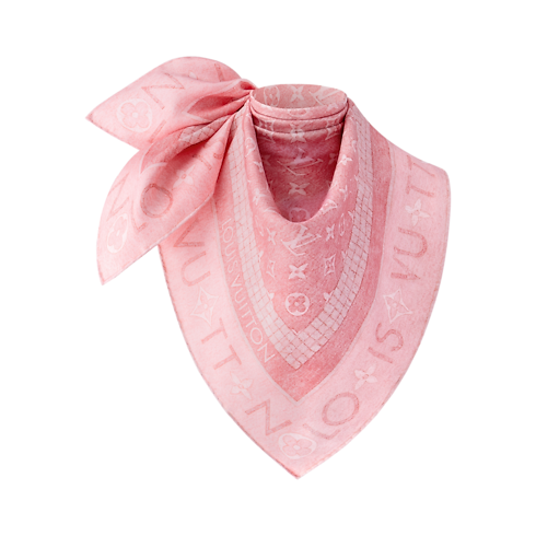 Monogram Infinity Denim Square 90 . in Women's Accessories Silk Squares and Bandeaus collections by Louis Vuitton (Product zoom)