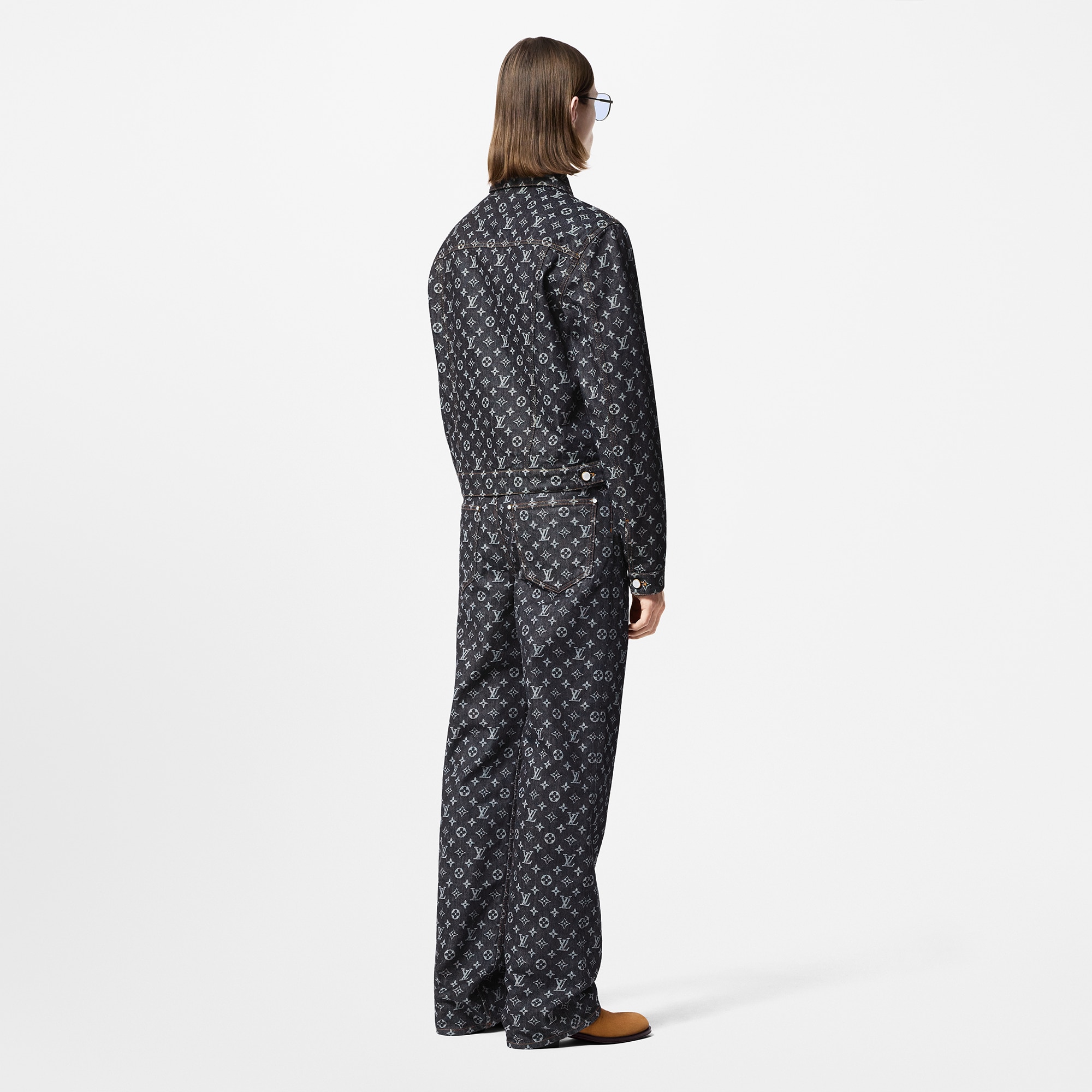 Monogram Jacquard Denim Jacket  in Men