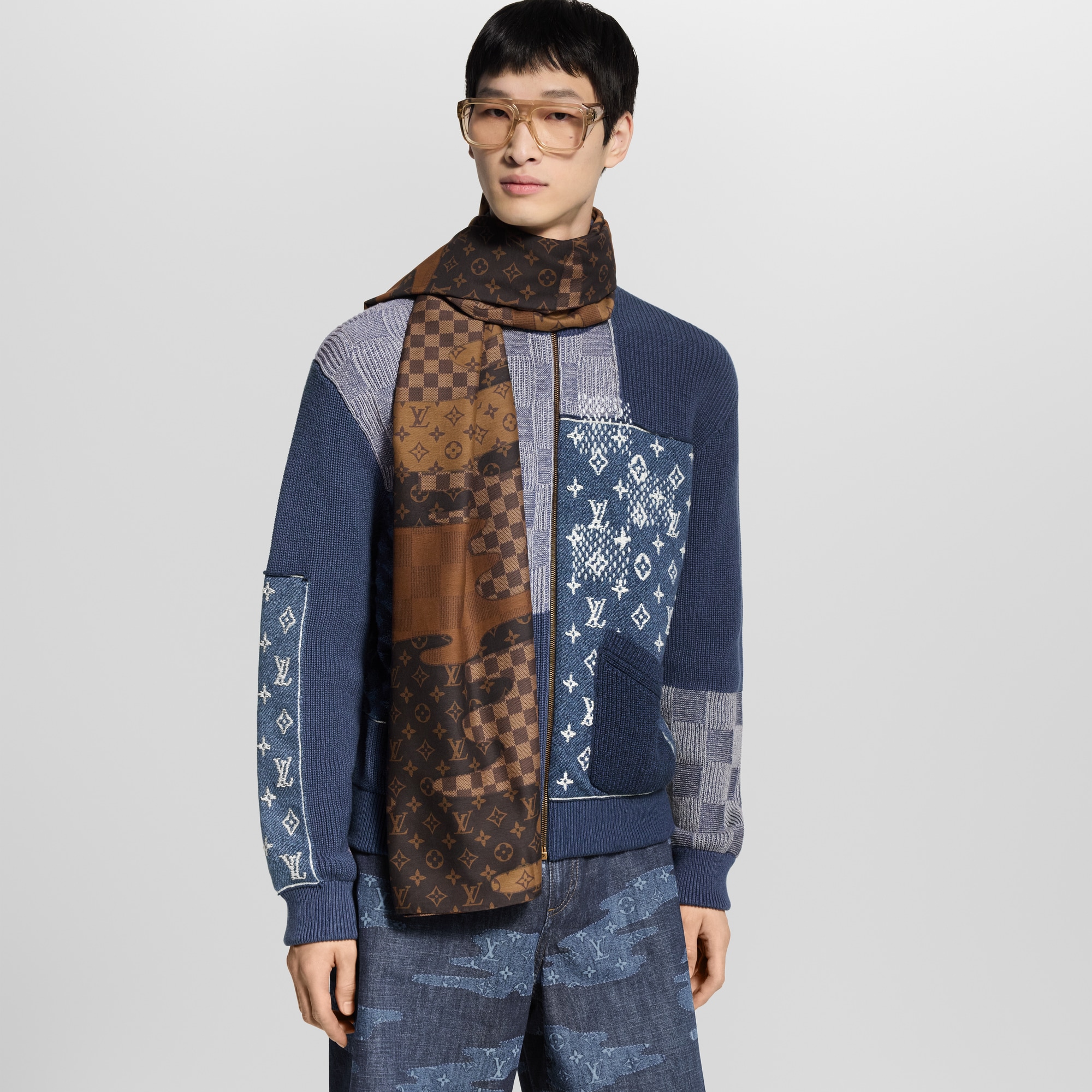 Monogram Landscape Stole . in Men