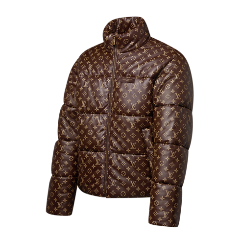 Monogram Leather Puffer Jacket in Men's Ready-to-Wear Outerwear and Coats collections by Louis Vuitton (Product zoom)