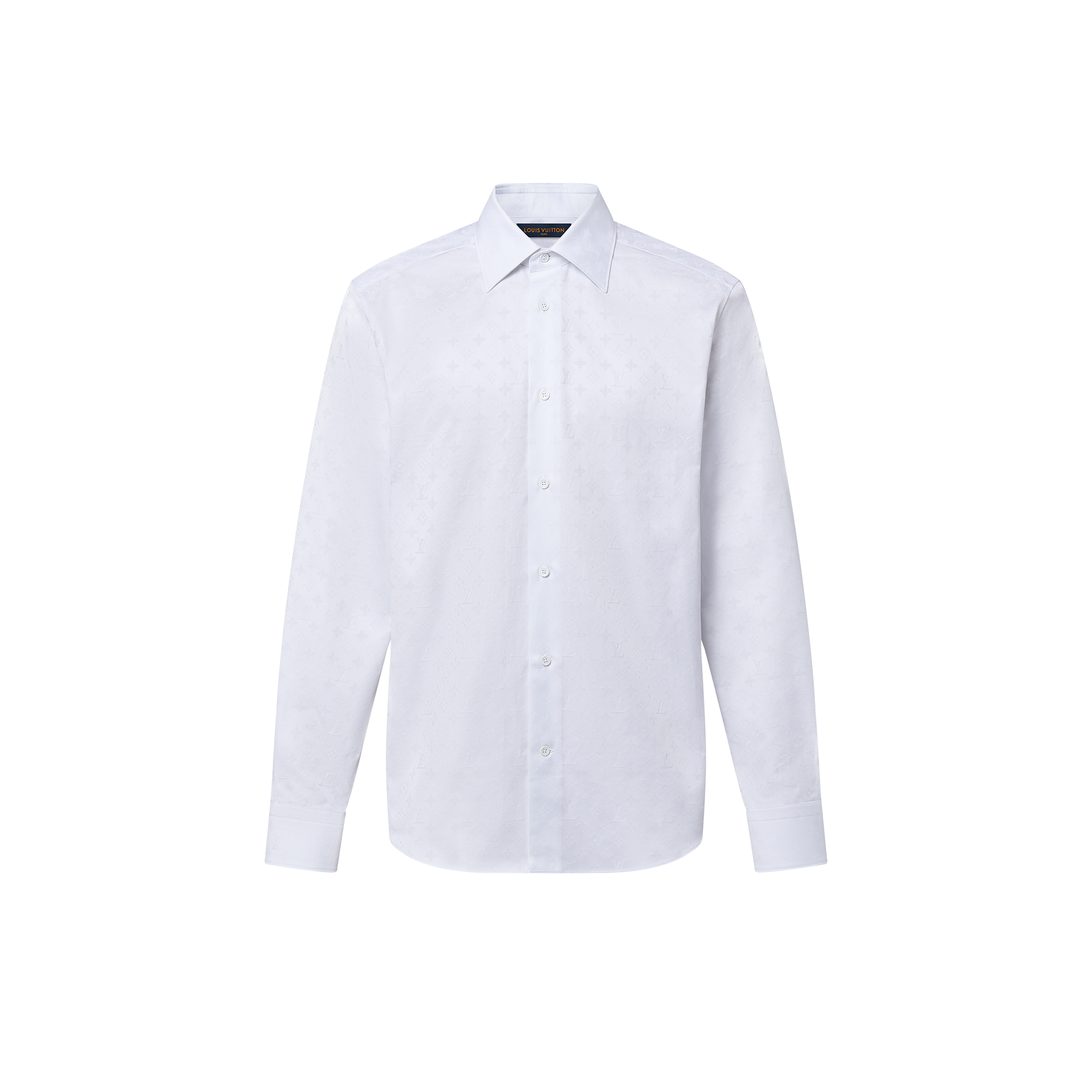 Monogram Long-Sleeved  Cotton Shirt  in Men