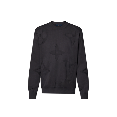 Monogram Long-Sleeved Cotton Crewneck in Men's Ready-to-Wear All Ready-to-Wear collections by Louis Vuitton (Product zoom)