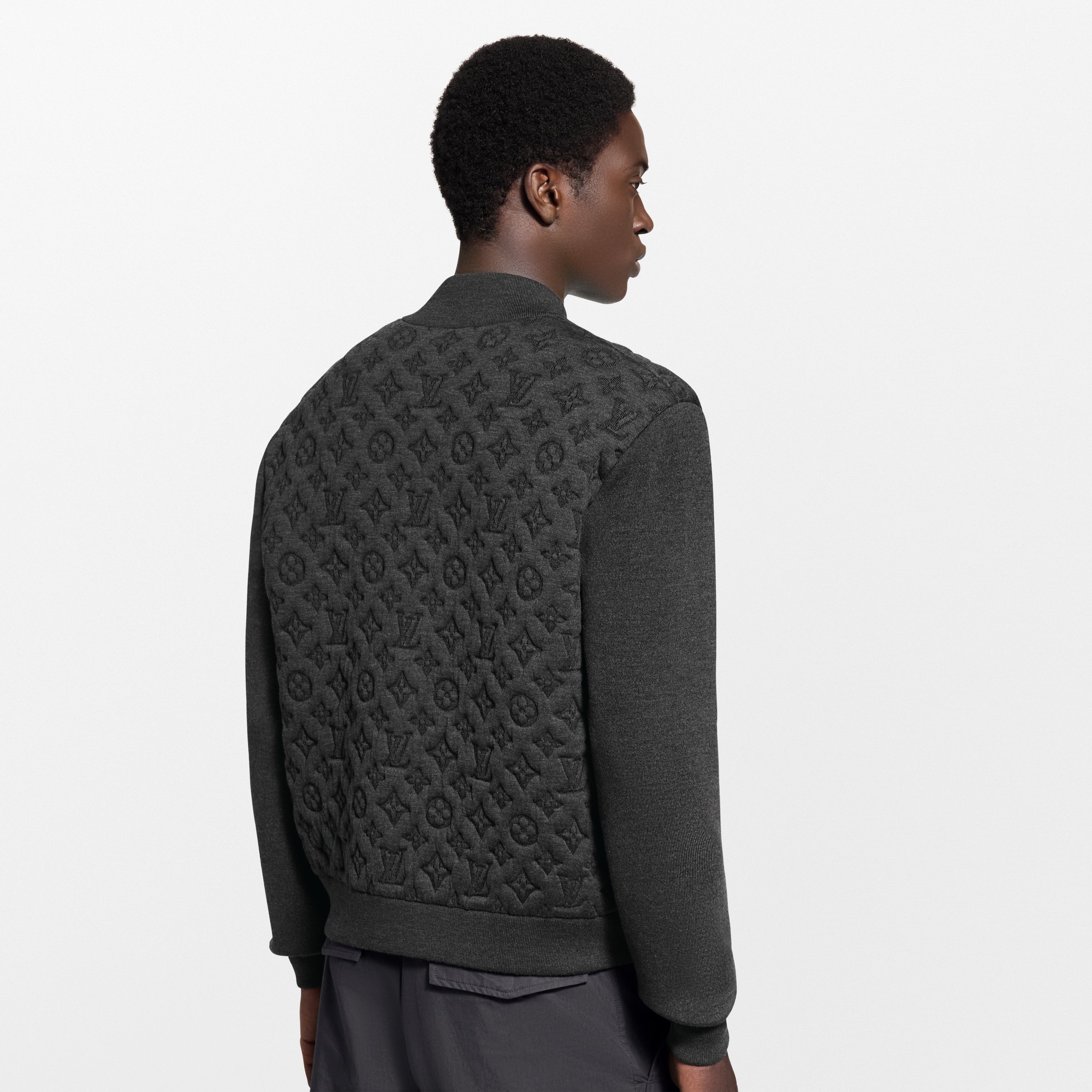 Monogram Padded Bomber  in Men