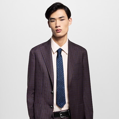 Monogram Pinstripes Tie . in Men's Accessories Ties and Pocket Squares collections by Louis Vuitton (Product zoom)