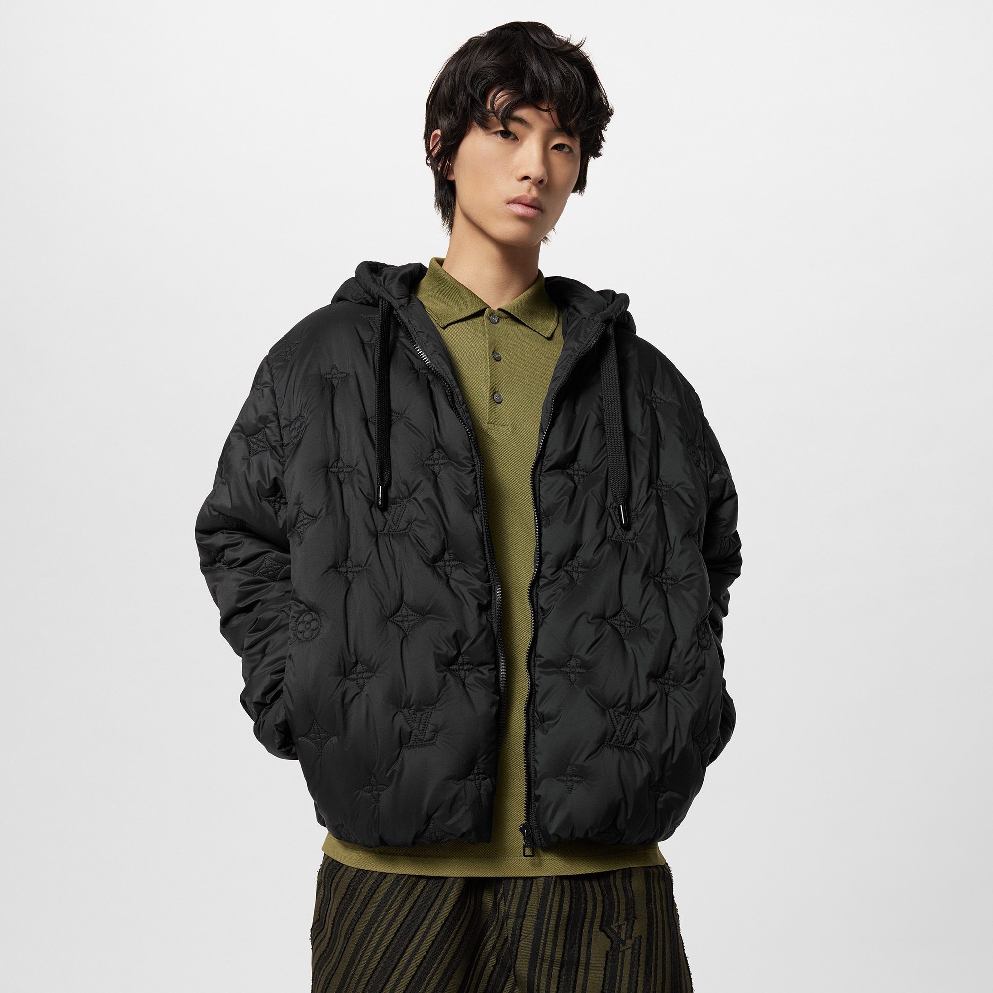 Monogram Quilted Hooded Blouson  in Men