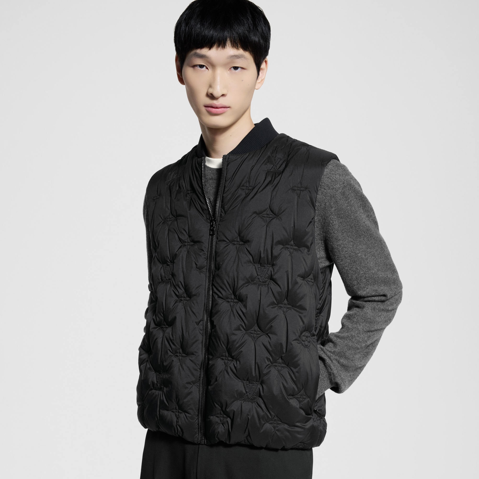 Monogram Quilted Nylon Gilet  in Men