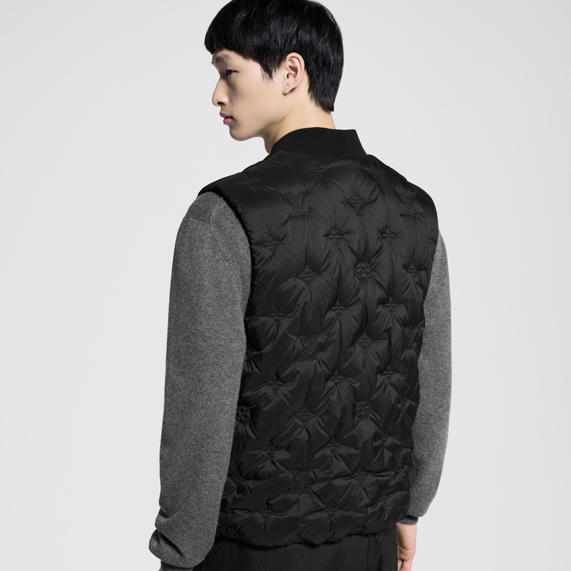 Monogram Quilted Nylon Gilet  in Men