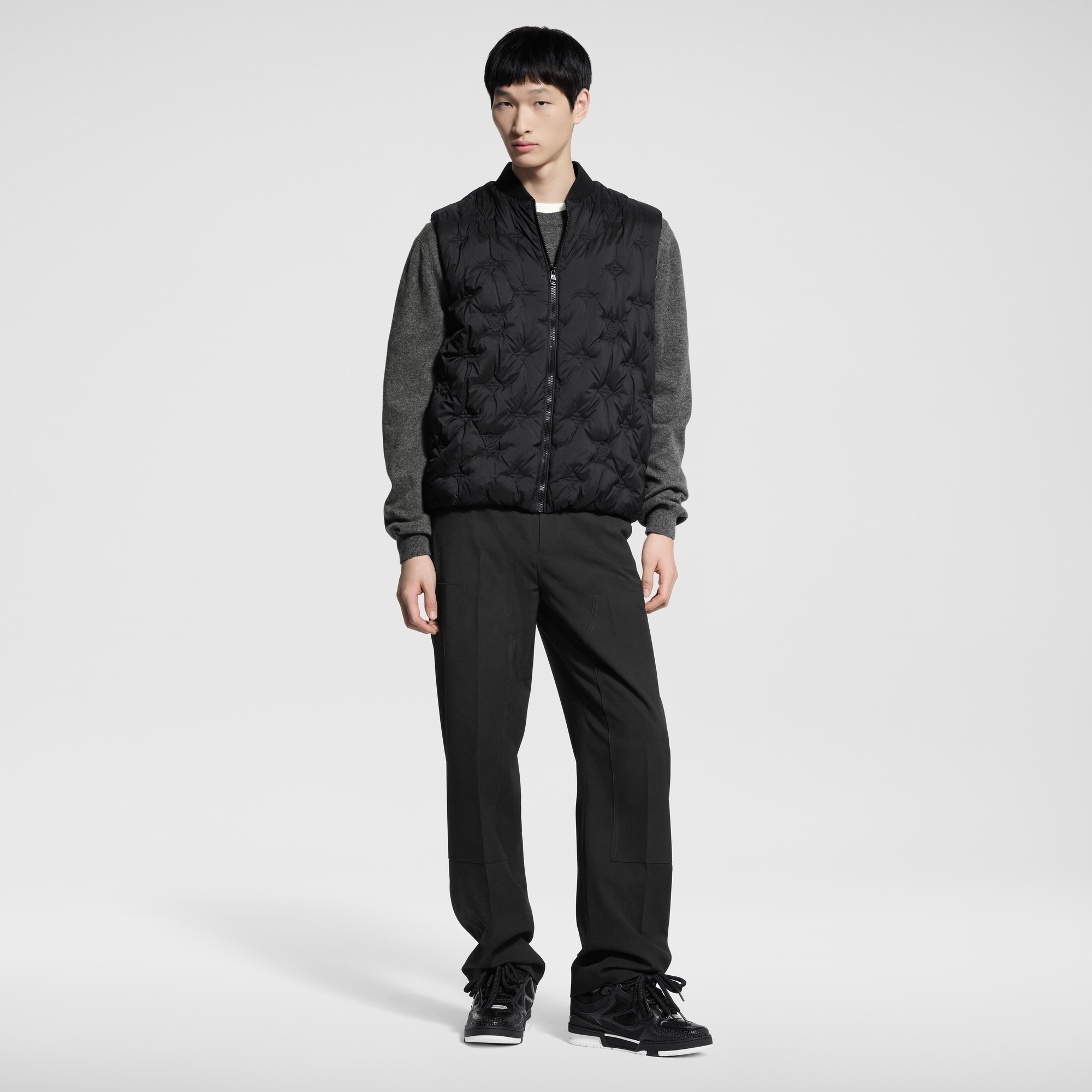 Monogram Quilted Nylon Gilet  in Men