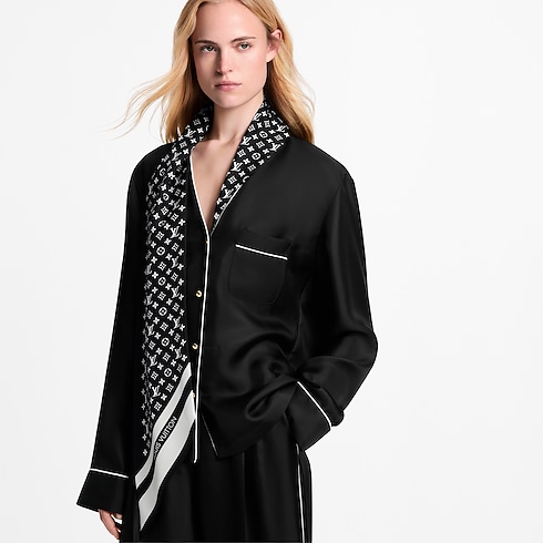 Monogram Scarf Pajama Top in Women's Ready-to-Wear Tops collections by Louis Vuitton (Product zoom)