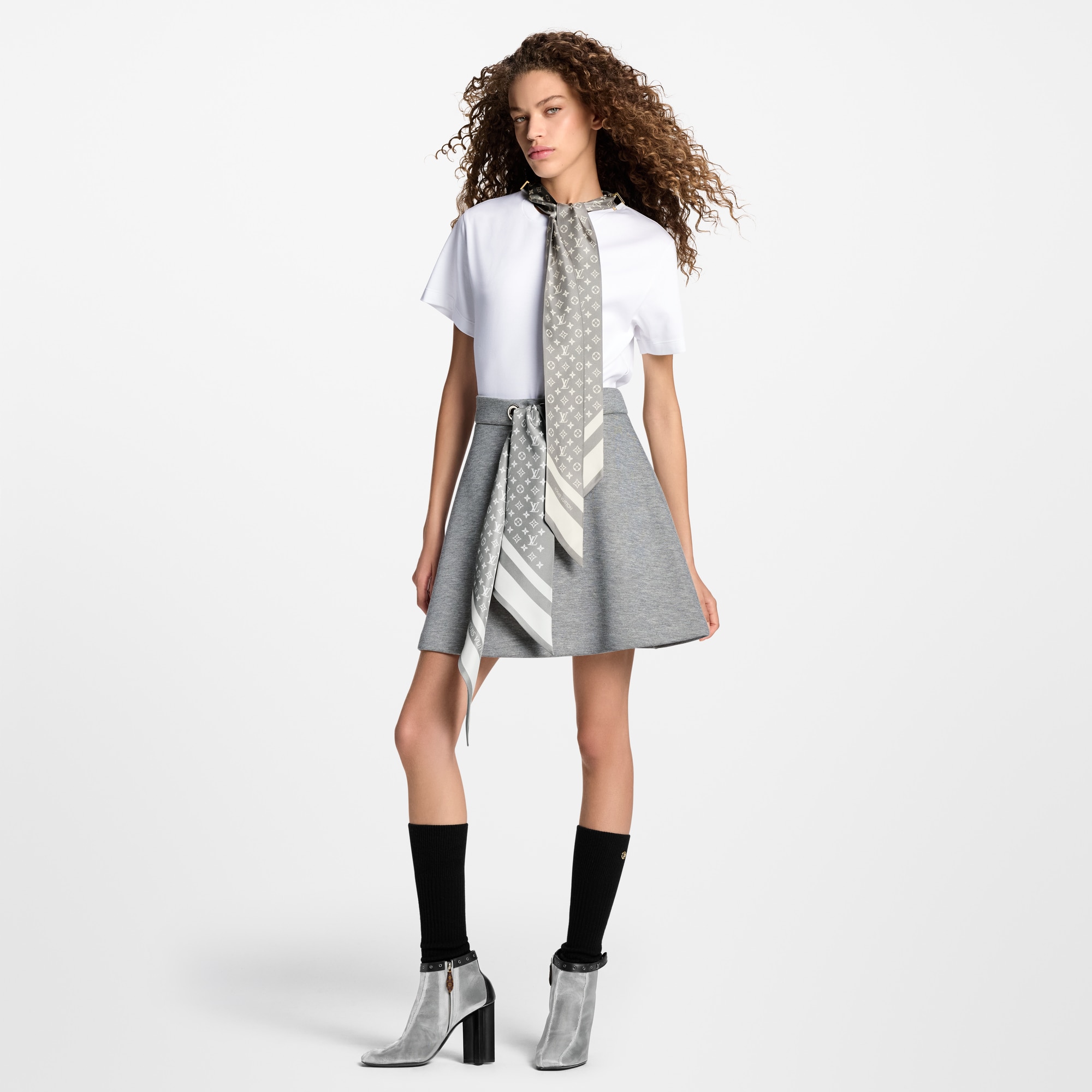 Monogram Scarf T-Shirt  in Women