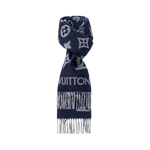 Monogram Shadow Scarf . in Men's Accessories Scarves for Men collections by Louis Vuitton (Product zoom)