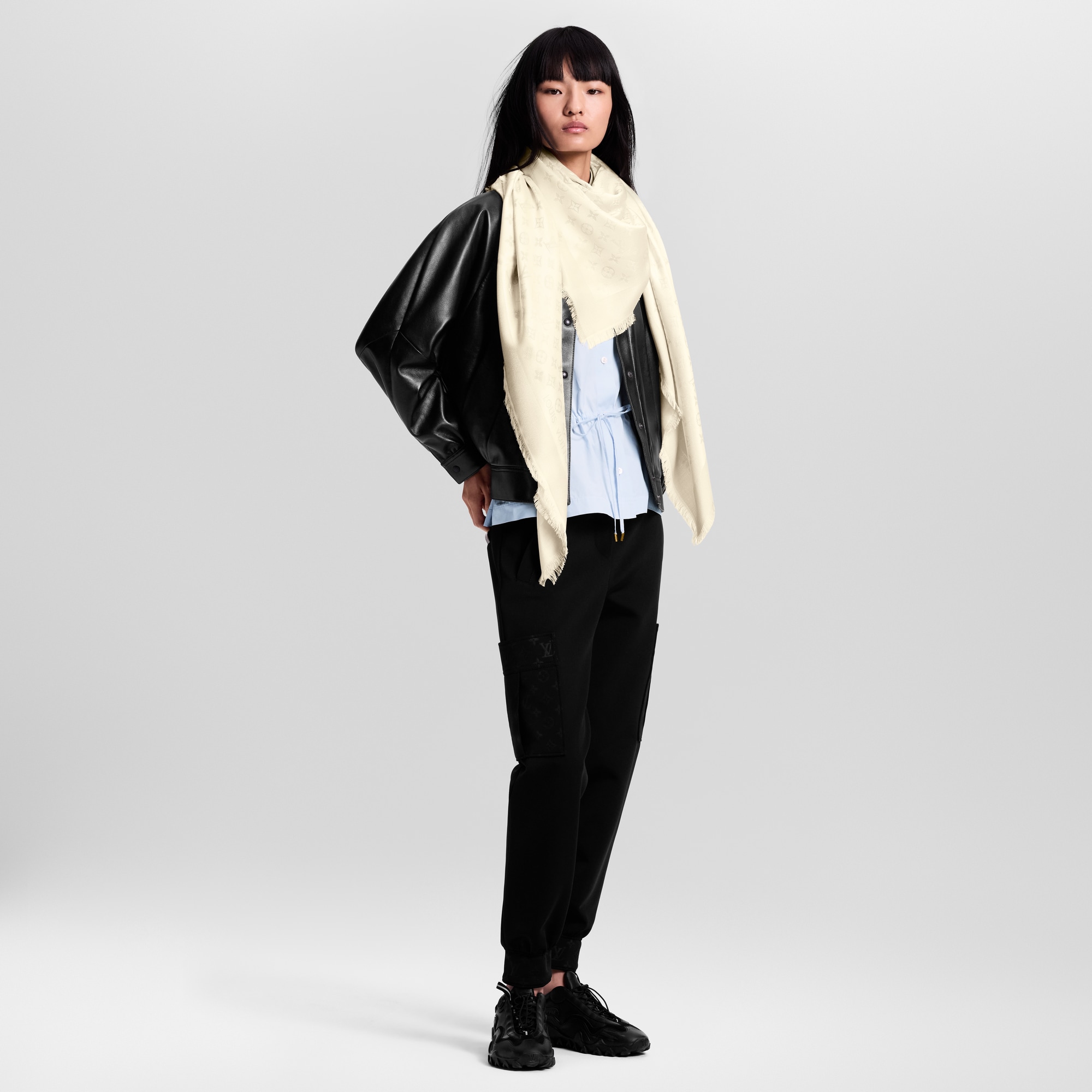 Monogram Shine Shawl . in Women