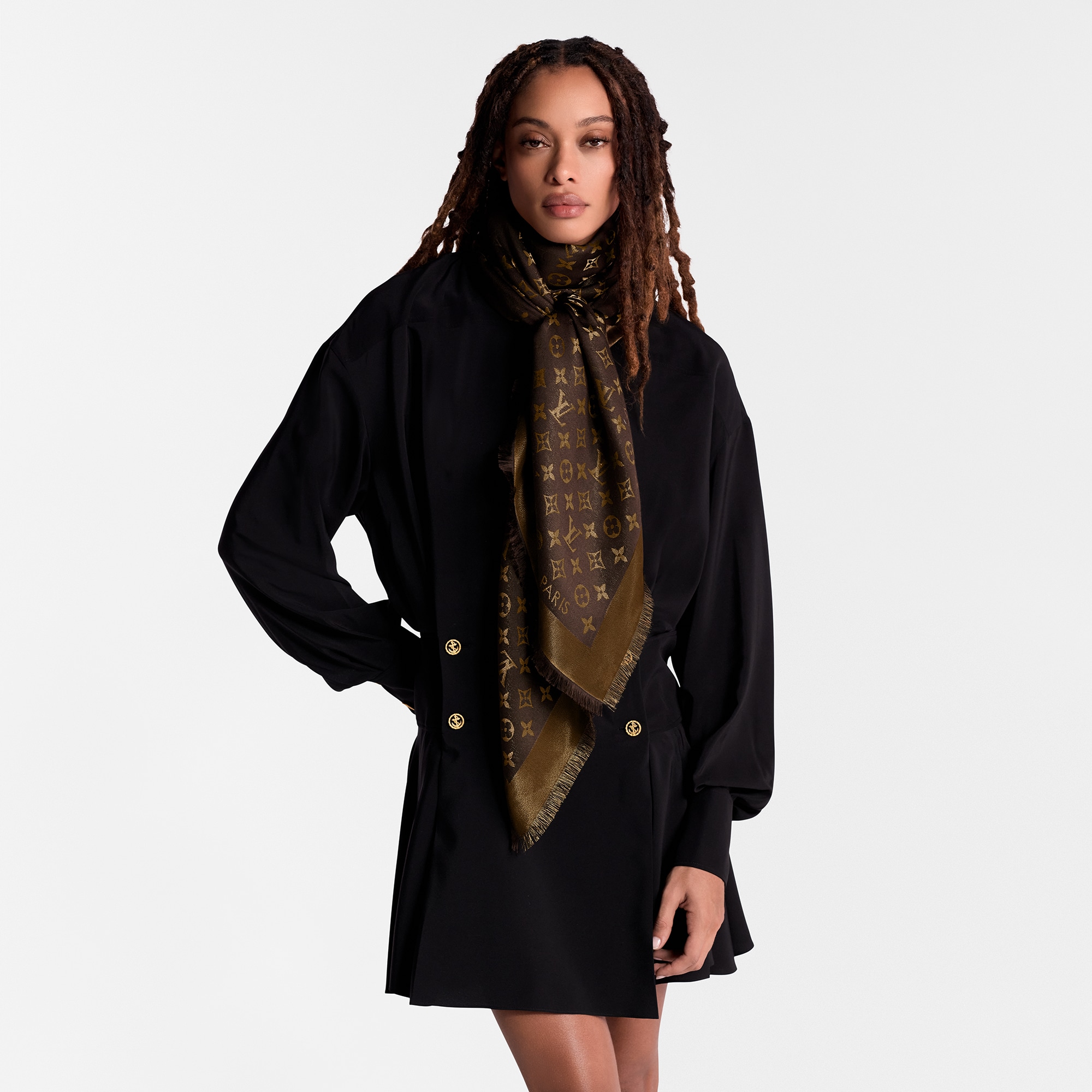 Monogram Shine Shawl . in Women