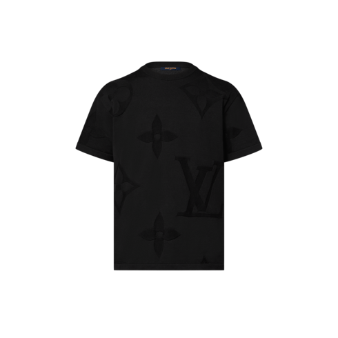Monogram Short-Sleeved Cotton Crewneck in Men's Ready-to-Wear Knitwear and Sweatshirts collections by Louis Vuitton (Product zoom)