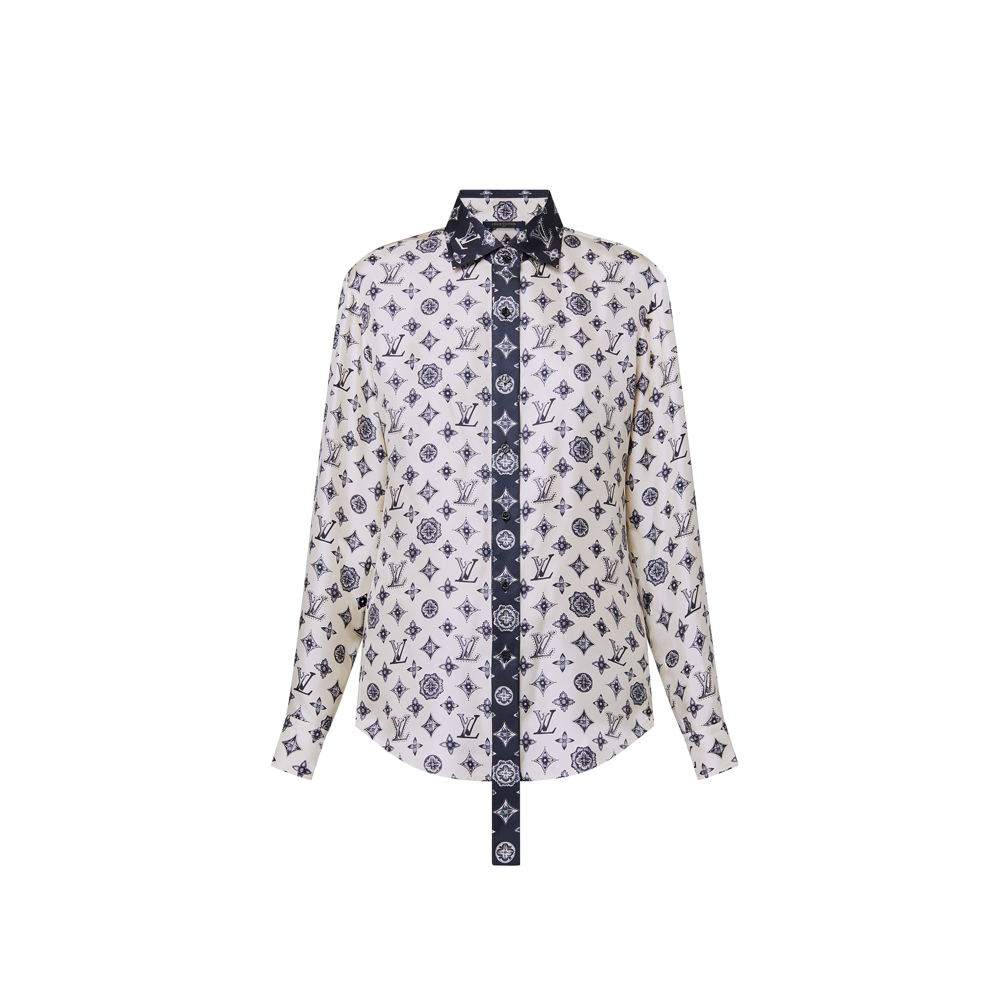 Monogram Silk Shirt  in Women