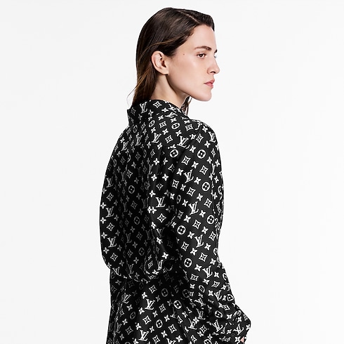 Monogram Silk Shirt Dress in Women's Ready-to-Wear Dresses collections by Louis Vuitton (Product zoom)