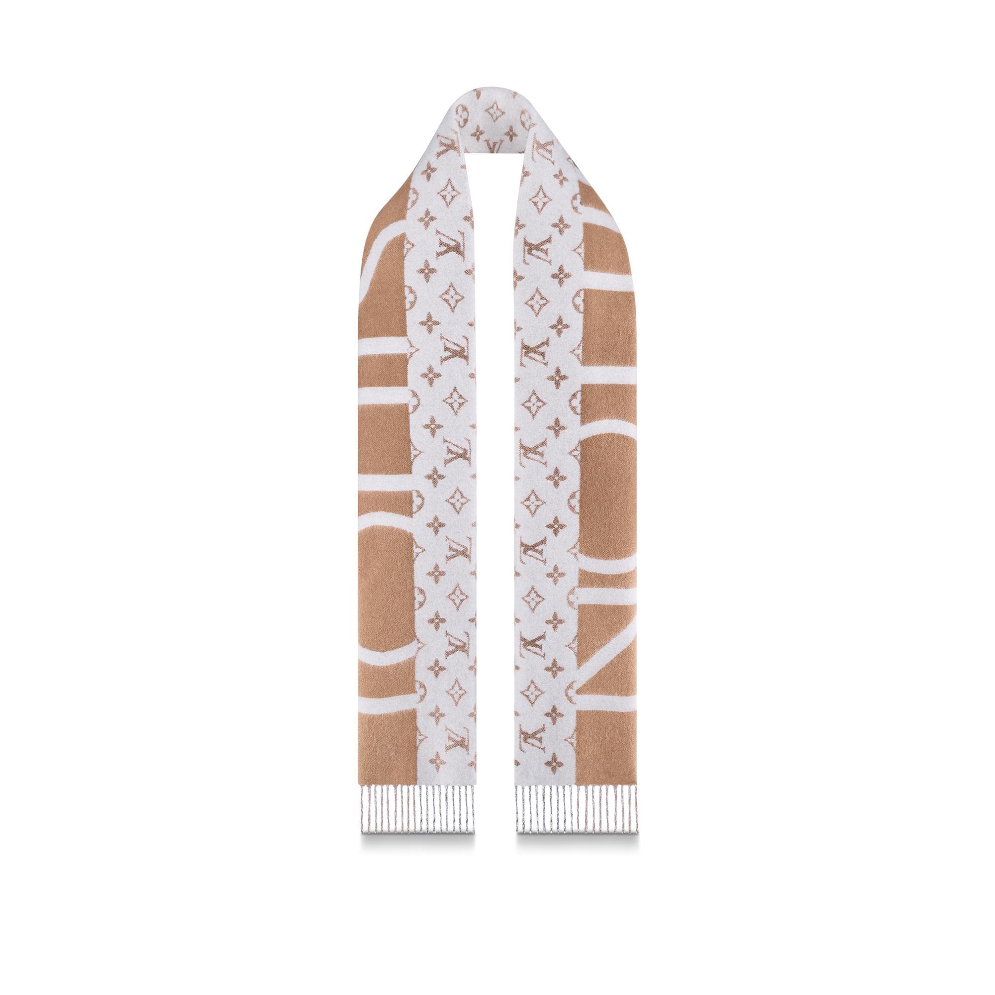 Monogram Split Scarf . in Men