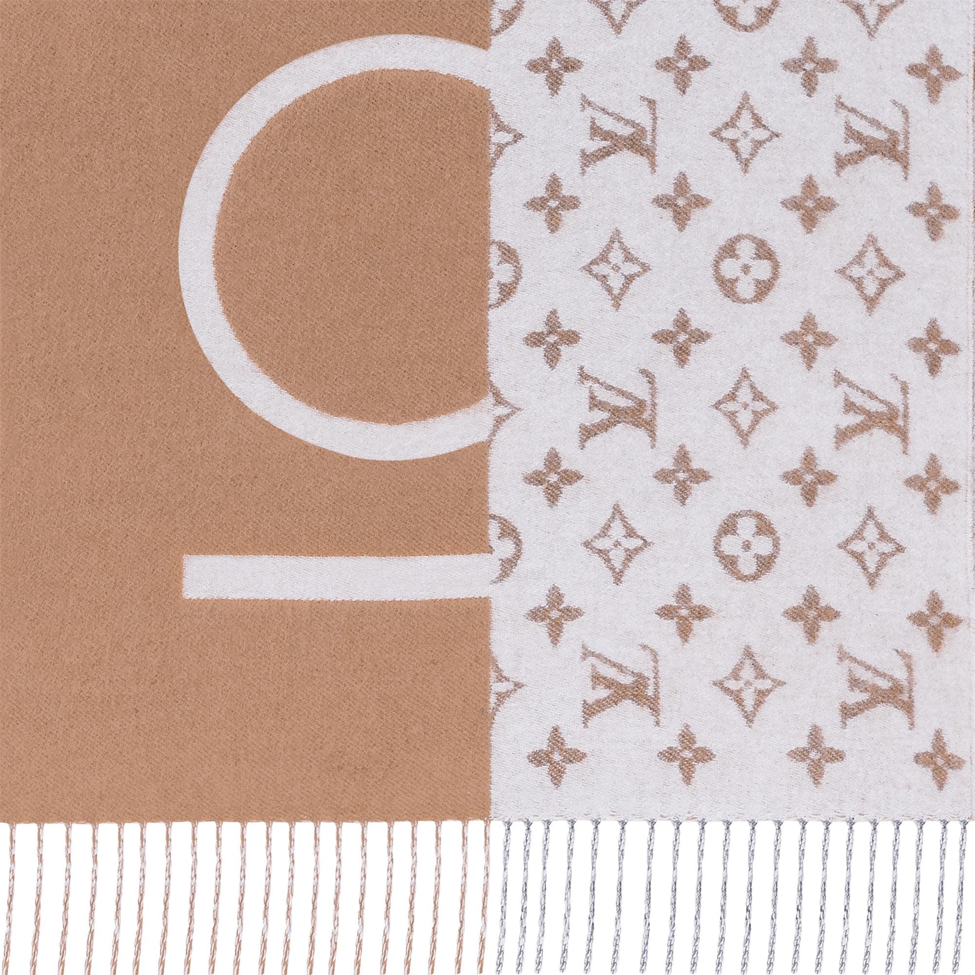 Monogram Split Scarf . in Men