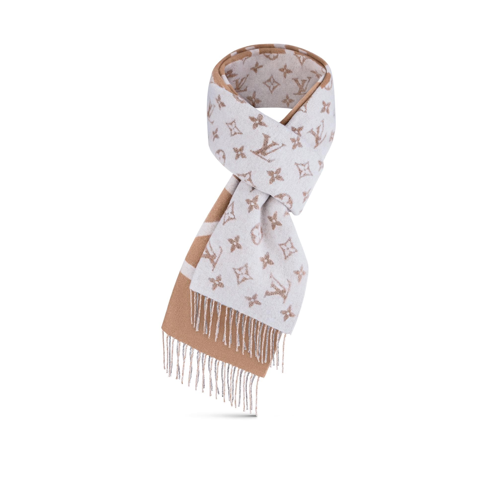 Monogram Split Scarf . in Men