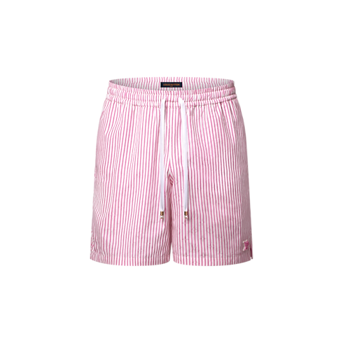 Monogram Striped Casual Shorts in Men's Ready-to-Wear Pants collections by Louis Vuitton (Product zoom)