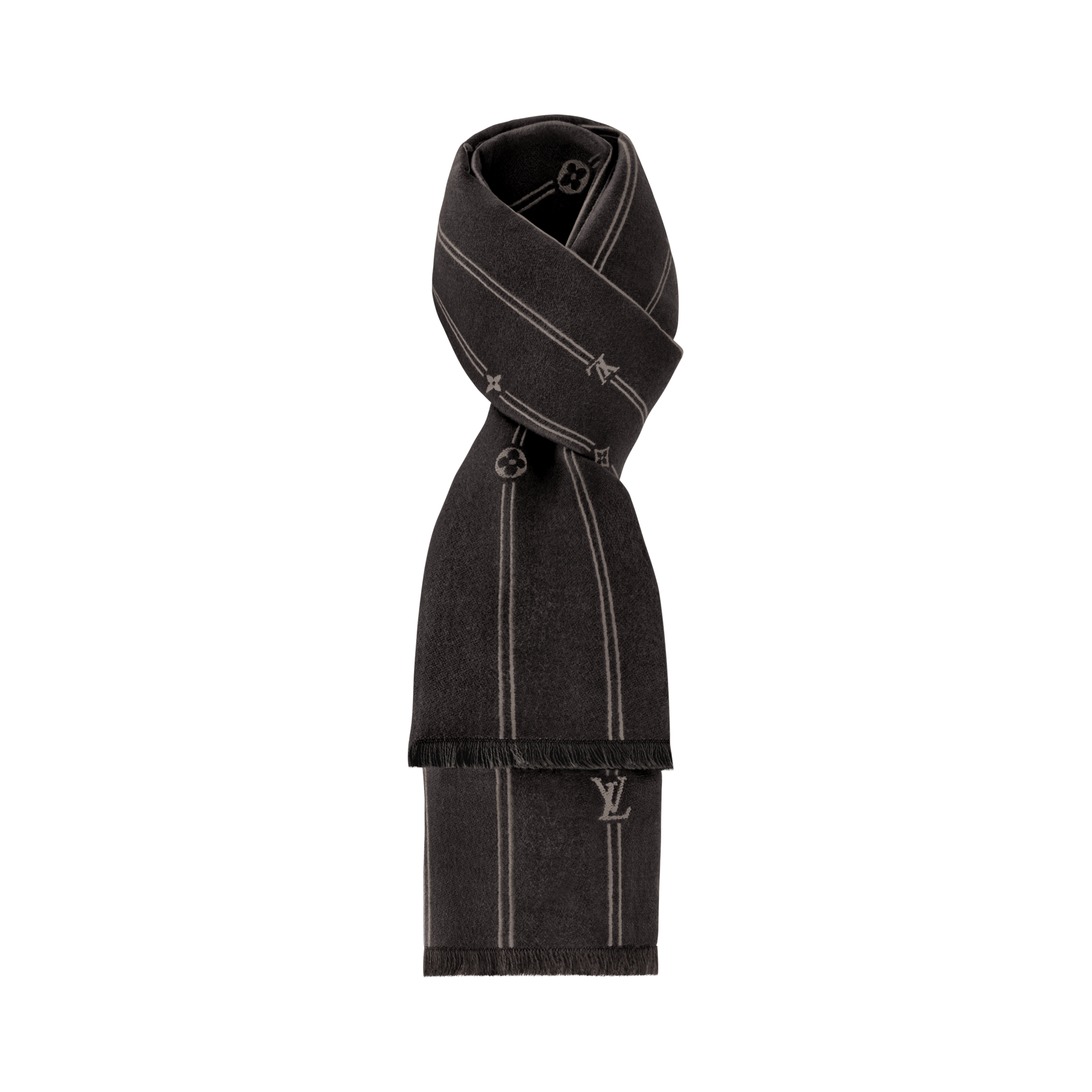 Monogram Stripes Scarf . in Men