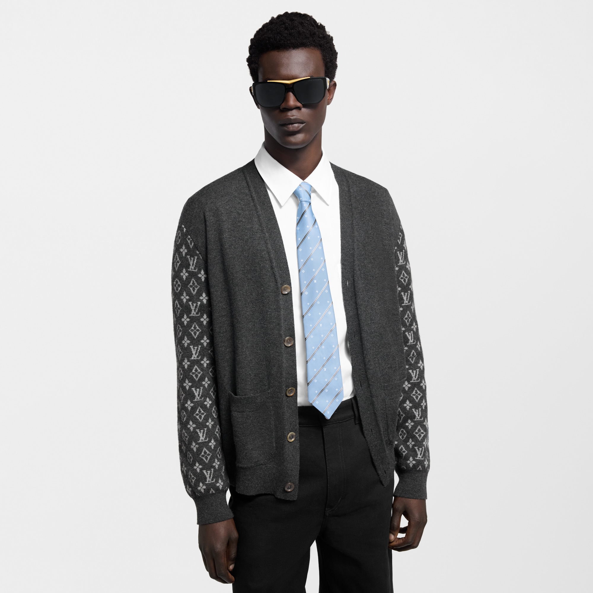 Monogram Stripes Tie . in Men