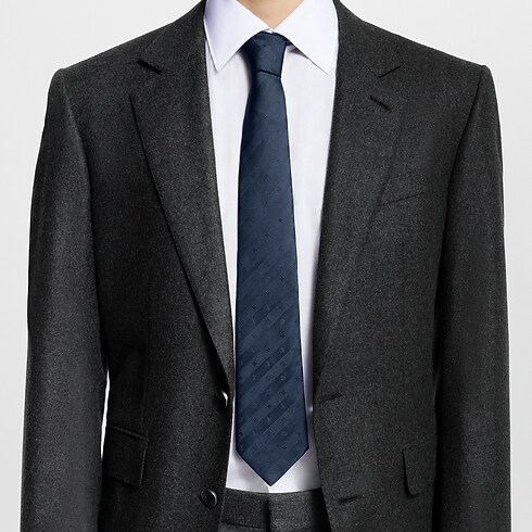 Monogram Stripy Tie . in Men's Accessories Ties and Pocket Squares collections by Louis Vuitton (Product zoom)