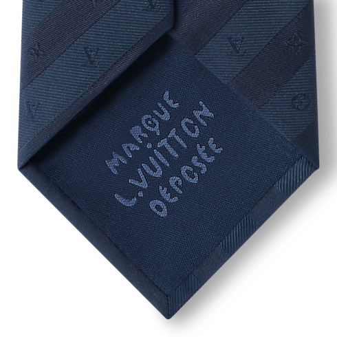 Monogram Stripy Tie . in Men's Accessories Ties and Pocket Squares collections by Louis Vuitton (Product zoom)