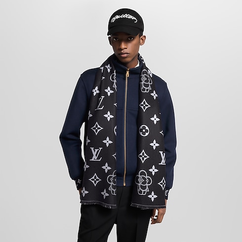 Monogram Vivienne Scarf . in Men's Accessories Scarves for Men collections by Louis Vuitton (Product zoom)