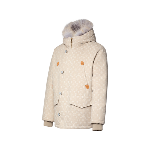 Monogram Water-Repellent Denim Down Parka in Men's Ready-to-Wear All Ready-to-Wear collections by Louis Vuitton (Product zoom)