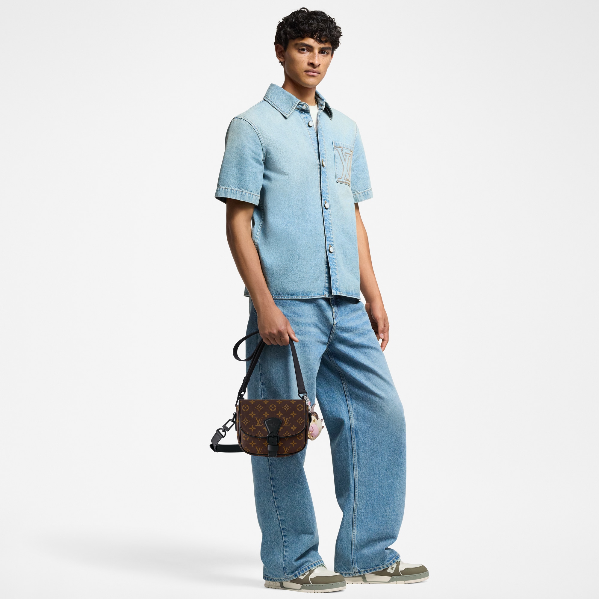 Montsouris Messenger PM​ Monogram Macassar in Men