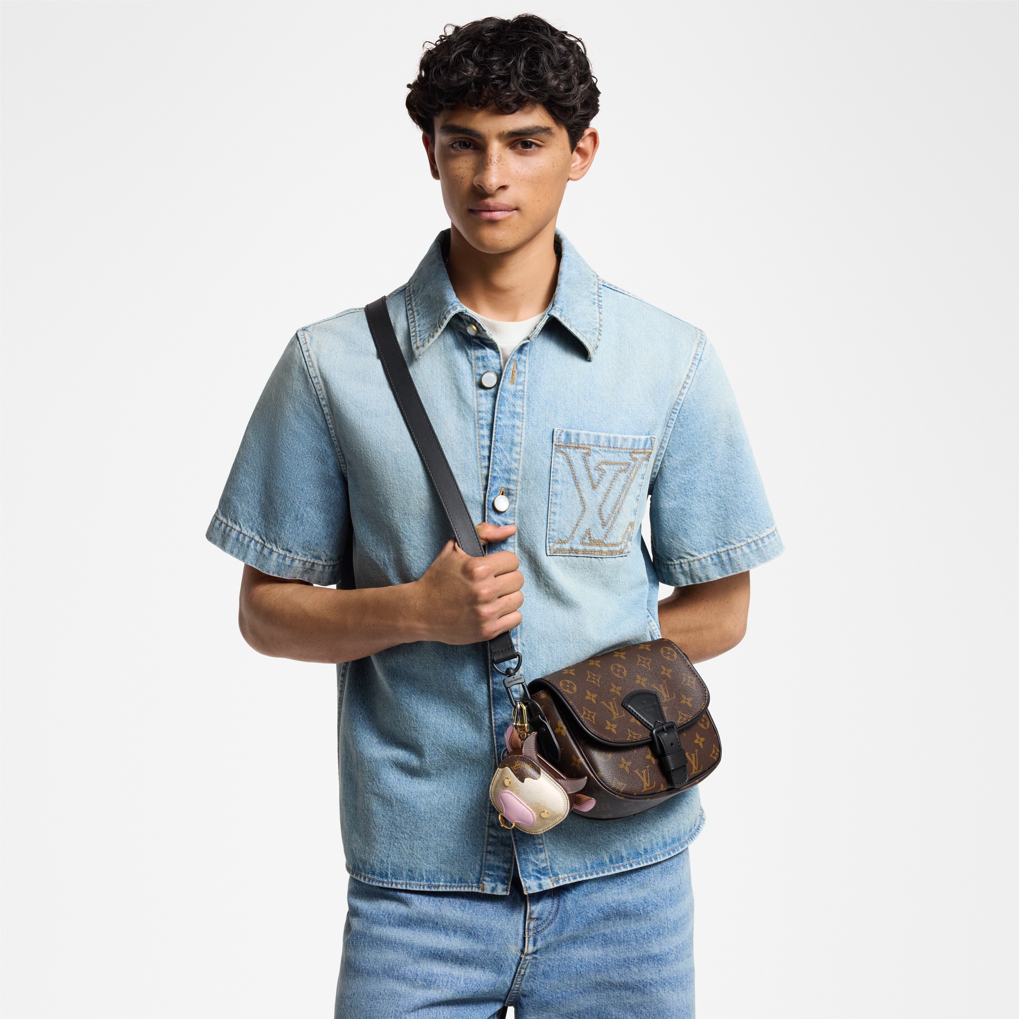 Montsouris Messenger PM​ Monogram Macassar in Men