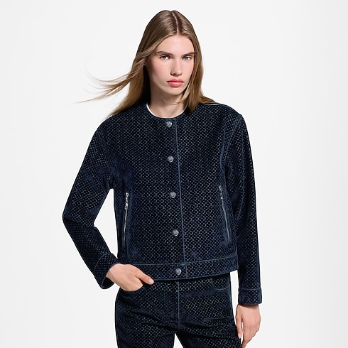 Nanogram Flocket Velvet Jacket in Women's Ready-to-Wear Coats and Jackets collections by Louis Vuitton (Product zoom)