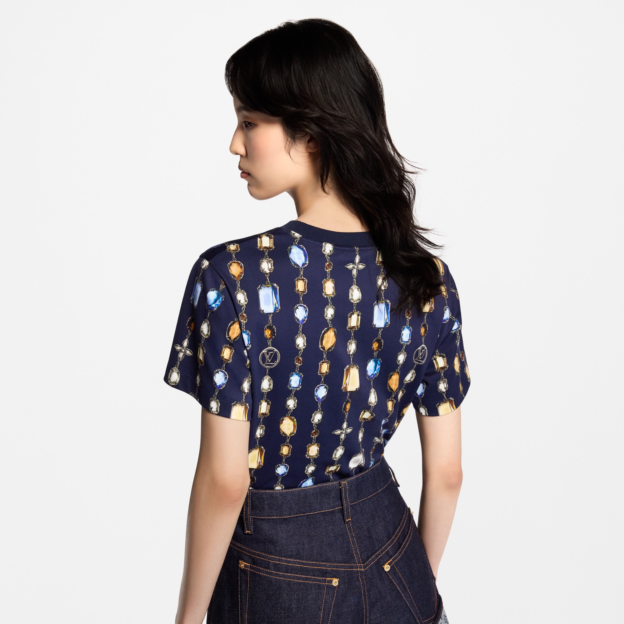 Necklace Print T-Shirt  in Women