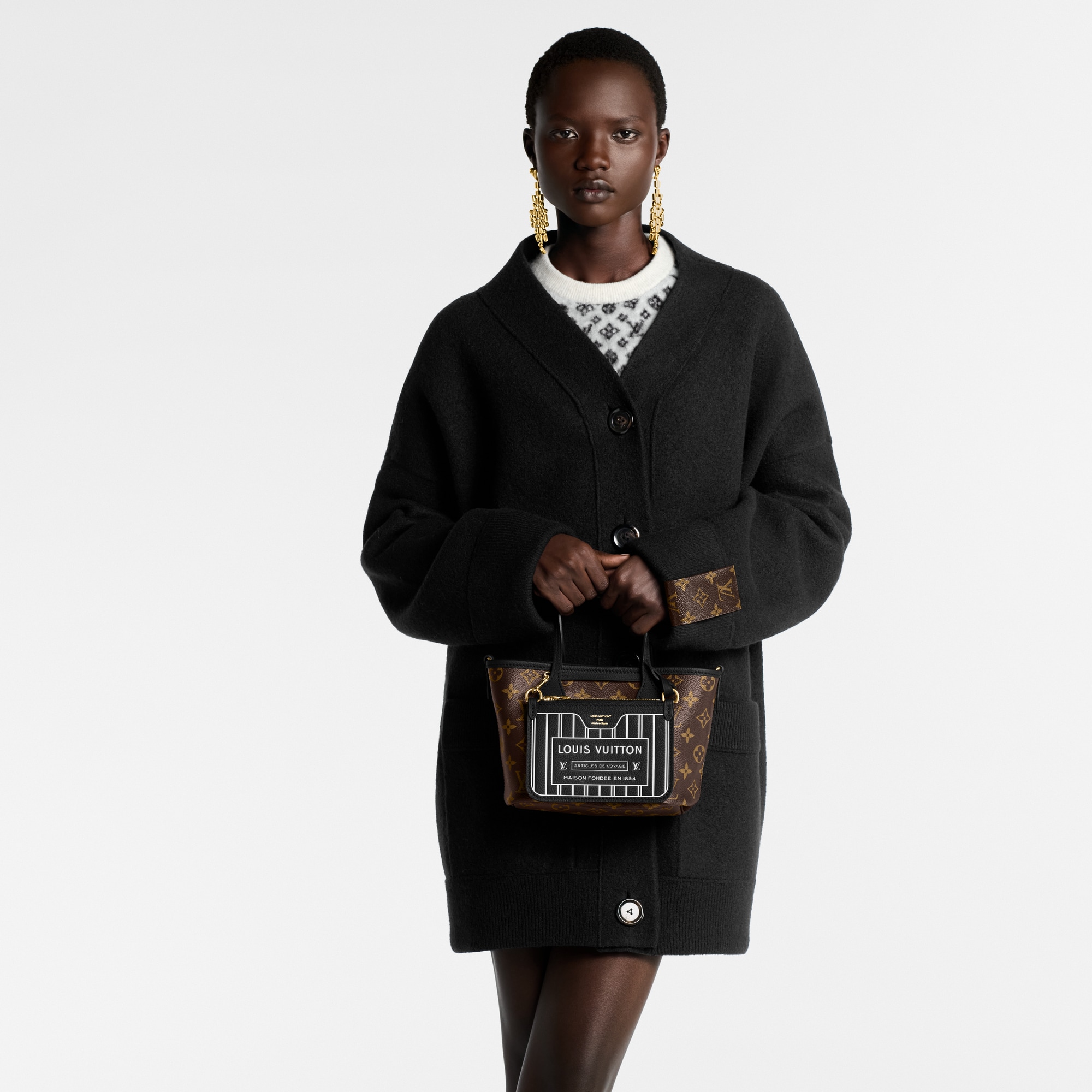 Neverfull Bandoulière Inside Out BB Monogram Eclipse in Bags and Small Leather Goods