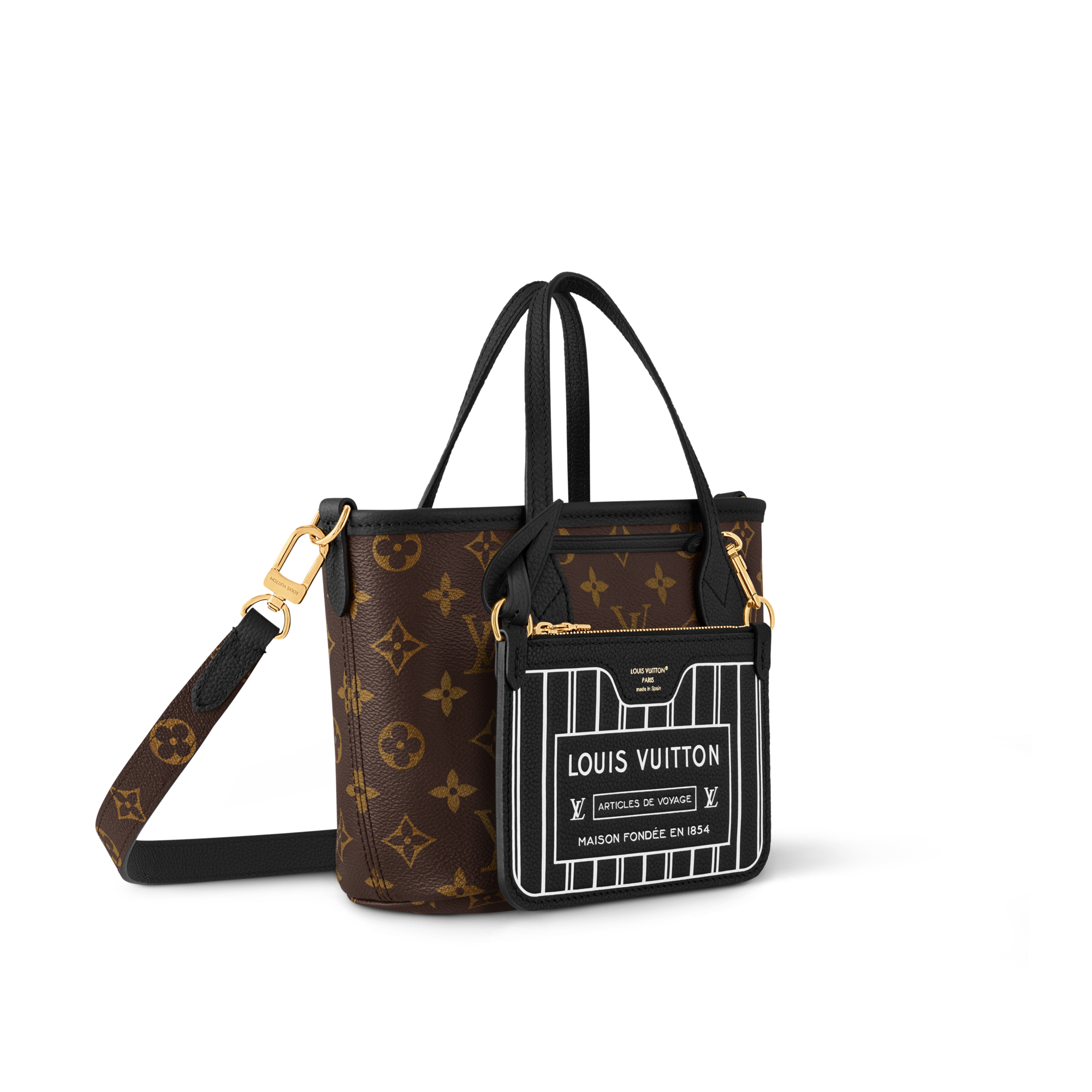 Neverfull Bandoulière Inside Out BB  in Bags and Small Leather Goods