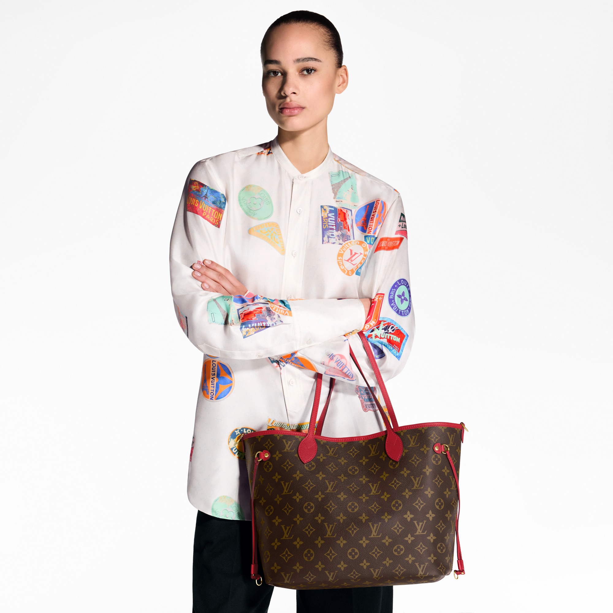 Neverfull Bandoulière Inside Out MM Monogram in Bags and Small Leather Goods