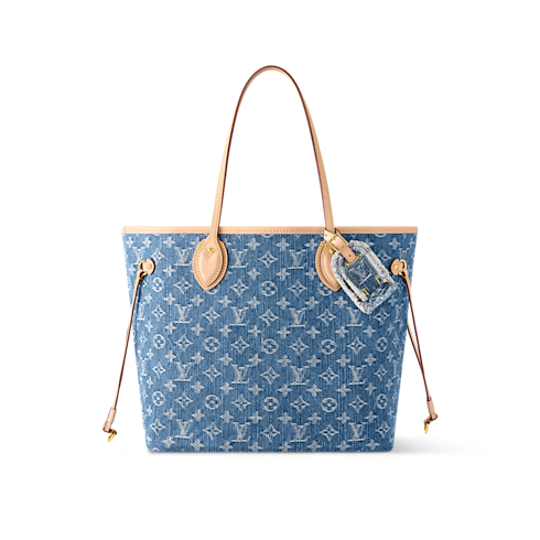 Neverfull MM Monogram Denim in Bags and Small Leather Goods's Women Bags LV Icons collections by Louis Vuitton (Product zoom)