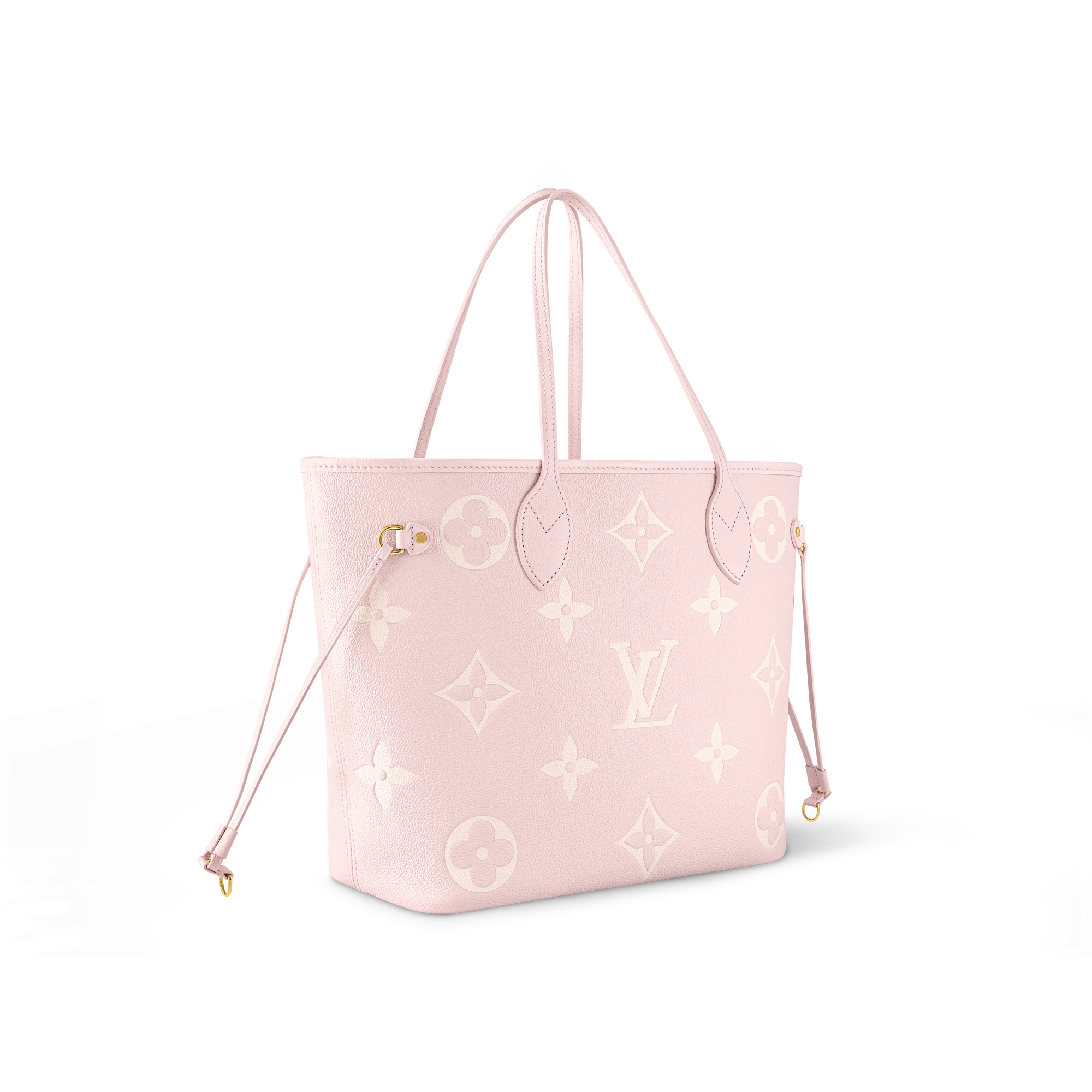 Neverfull Gm Louis Vuitton Pink Canvas Bag Lv Neverfull Tote Louis