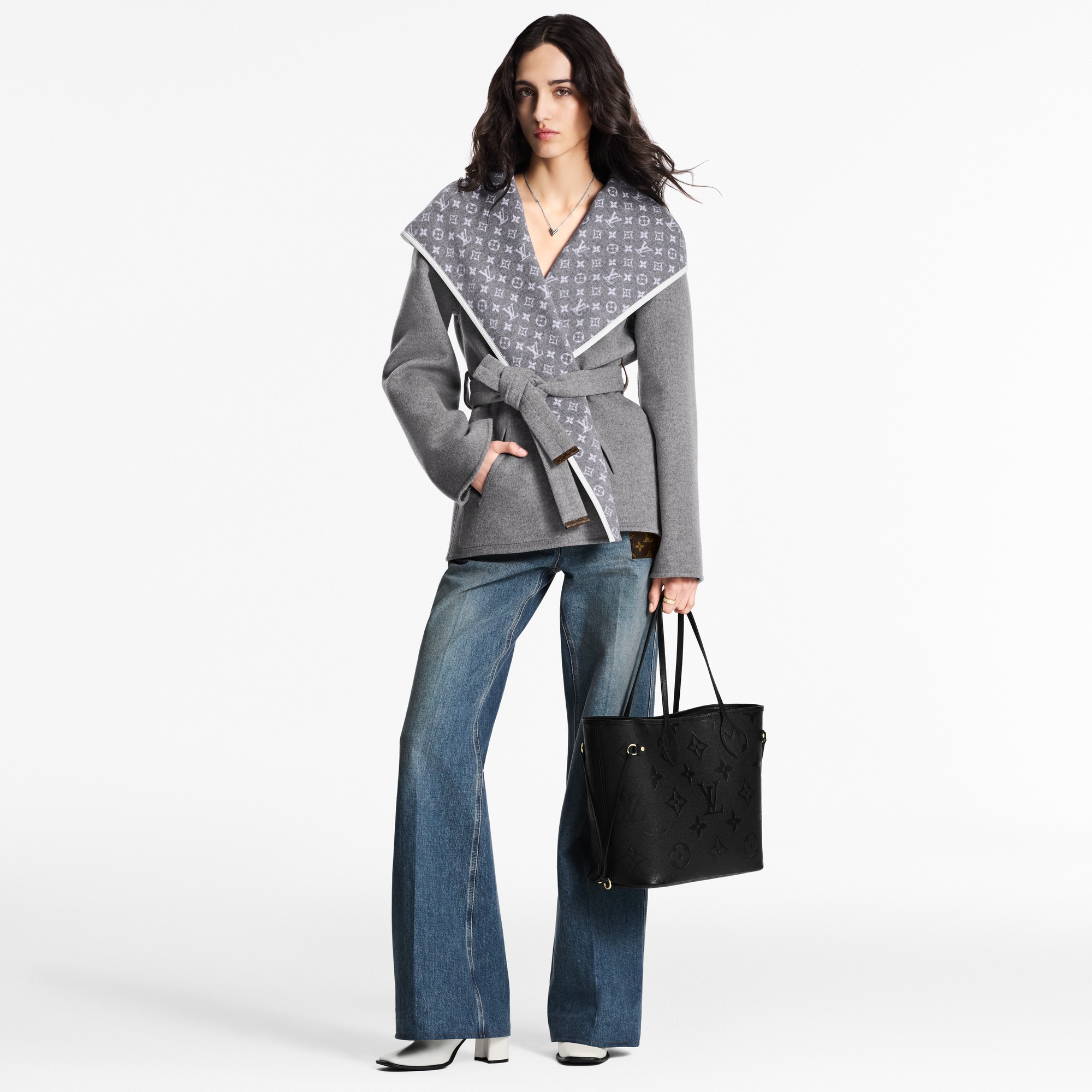 Neverfull MM Monogram Empreinte Leather in Women