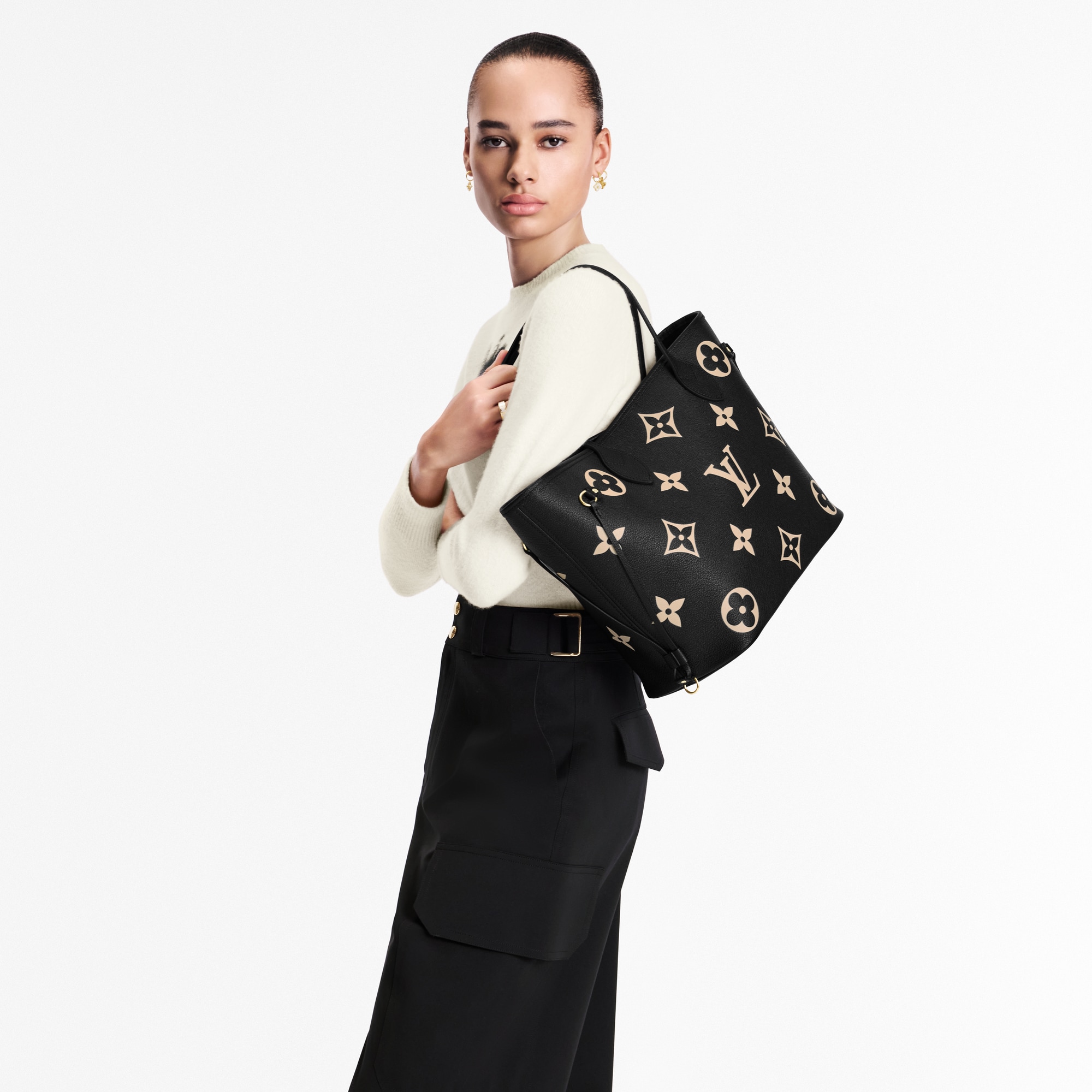 Neverfull MM Monogram Empreinte Leather in Women