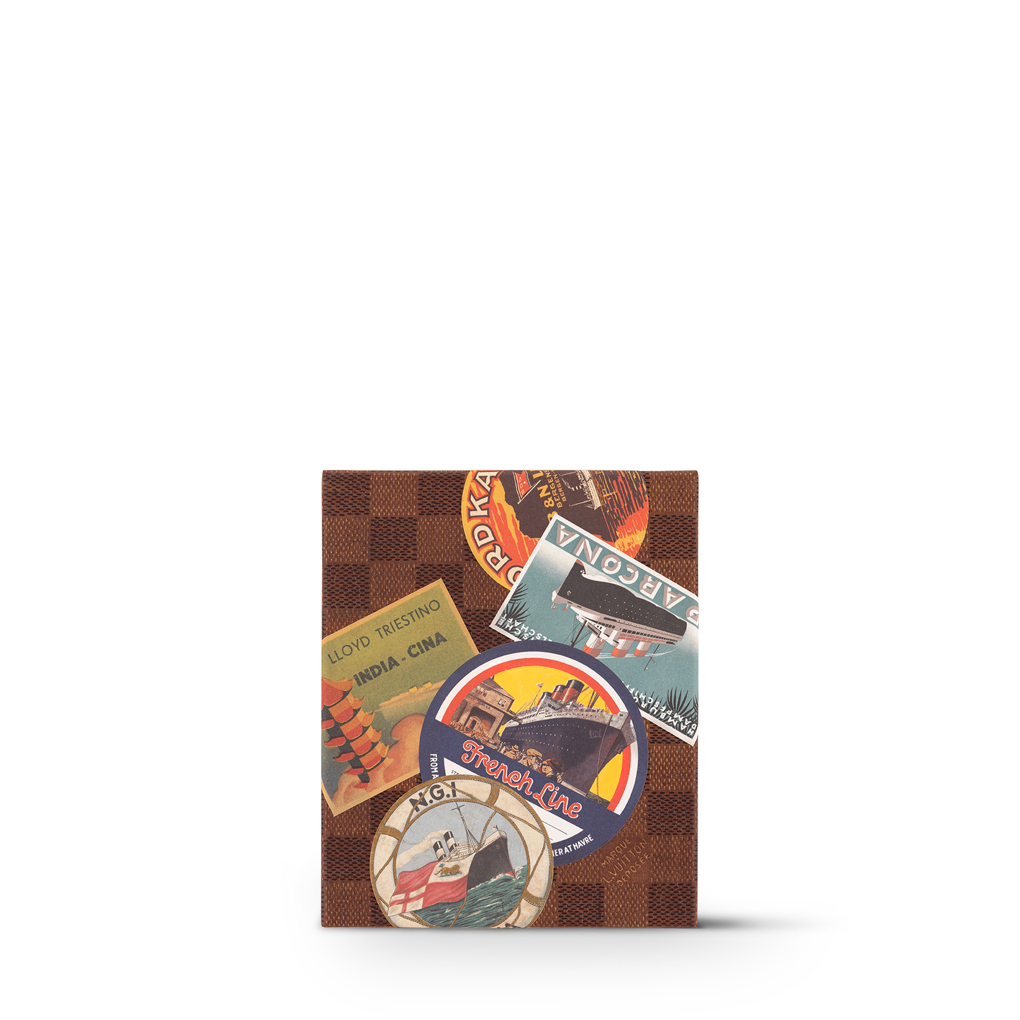 Ocean Liners Labels Postcard Box  in Trunks, Travel and Home