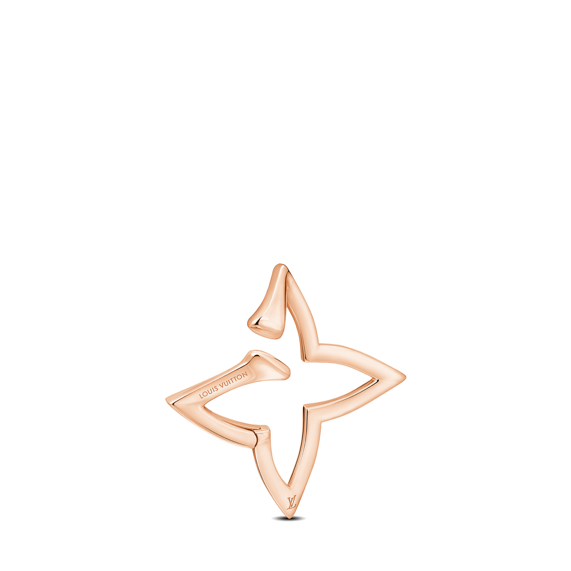 Ombre Blossom Overlap Hoop, Pink Gold and Diamonds - Per Unit  in Jewellery