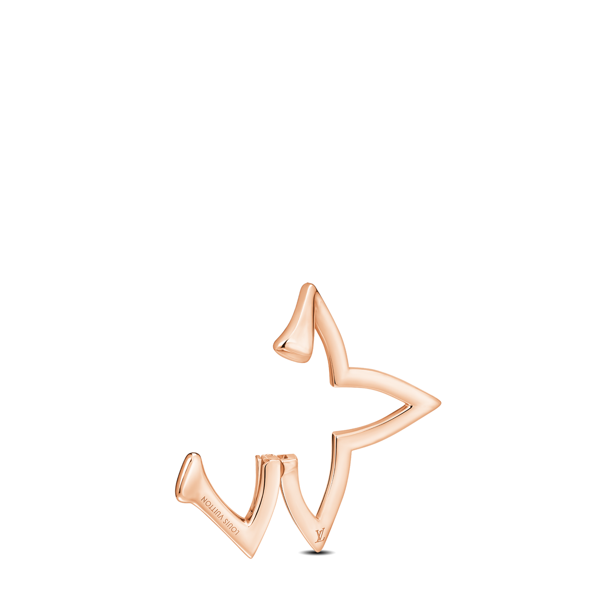 Ombre Blossom Overlap Hoop, Pink Gold and Diamonds - Per Unit  in Jewellery