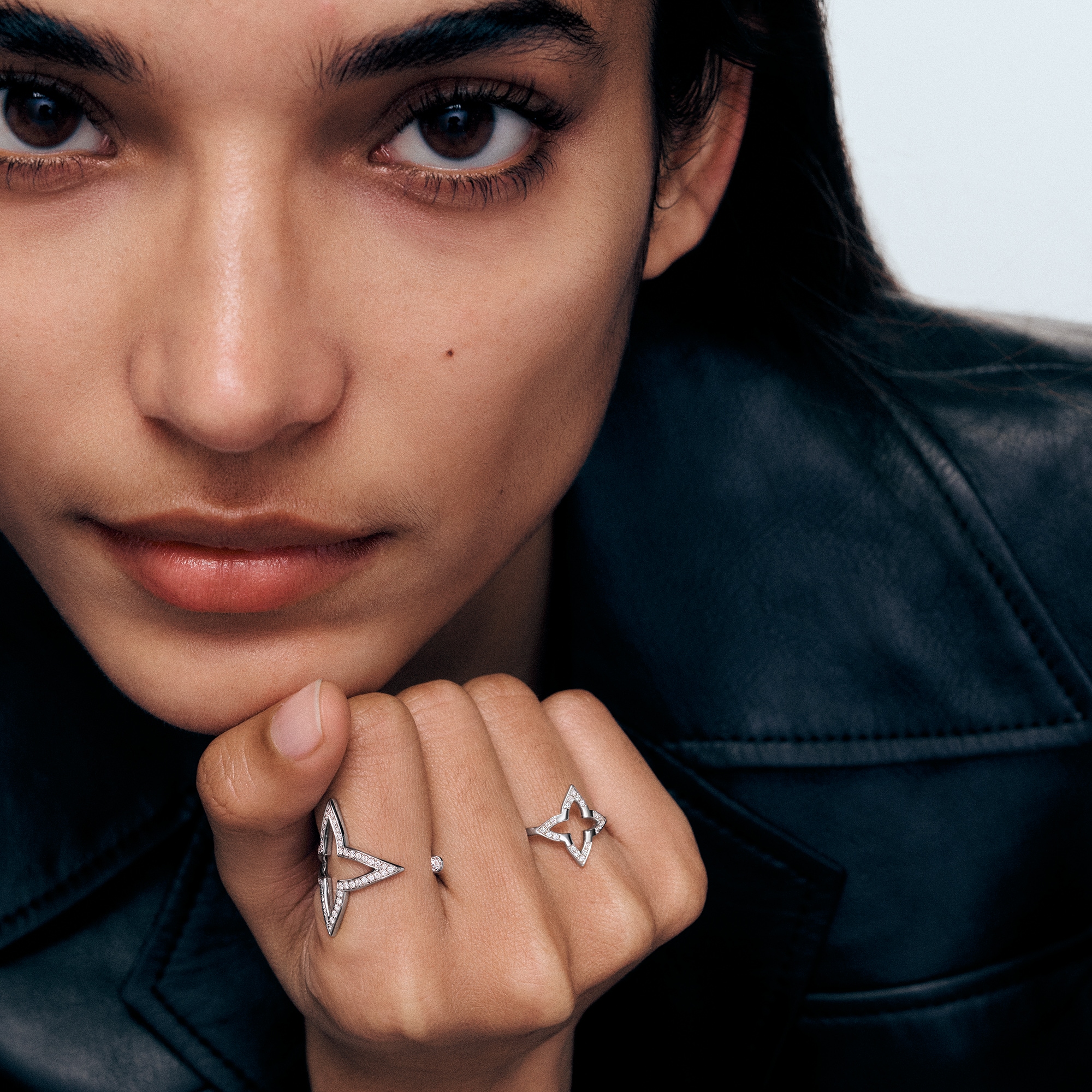 Ombre Blossom Ring, White Gold and Diamonds  in Jewellery