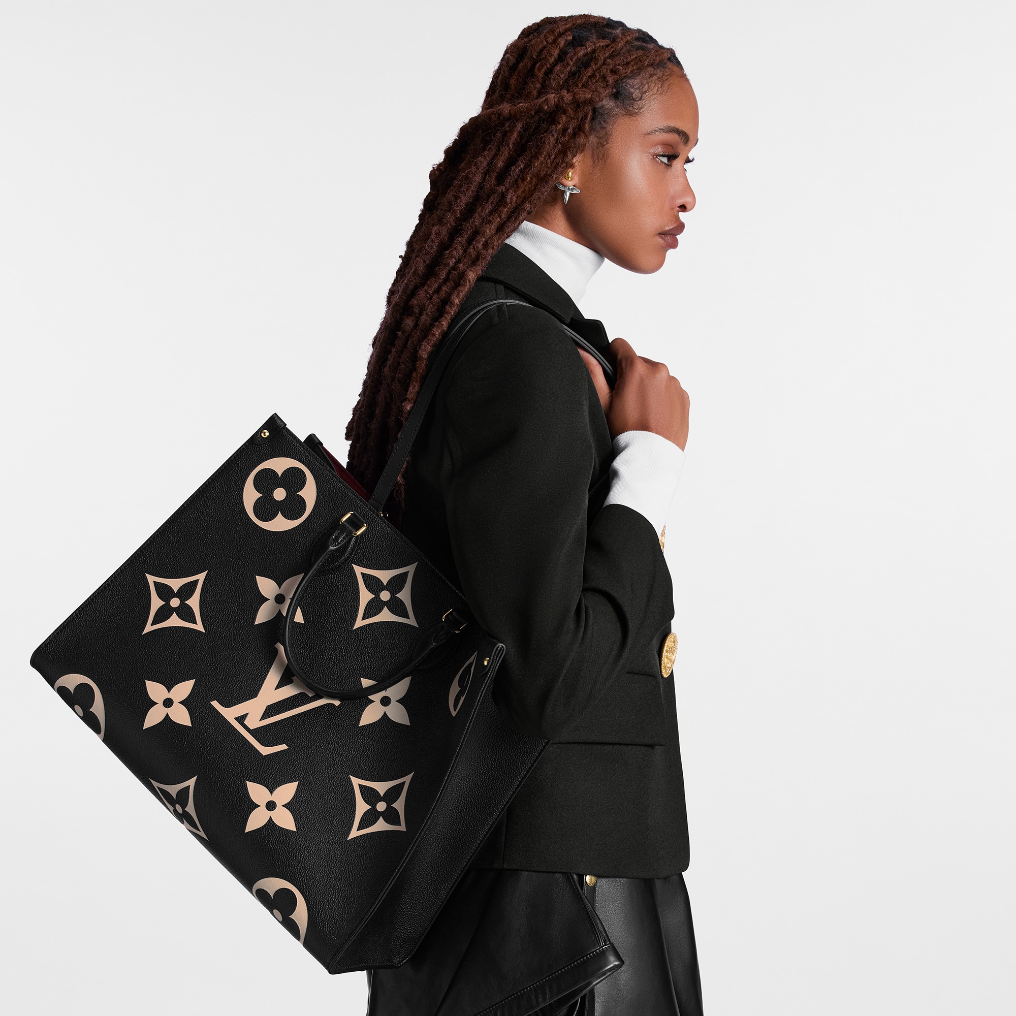 OnTheGo GM Bicolour Monogram Empreinte Leather in Women